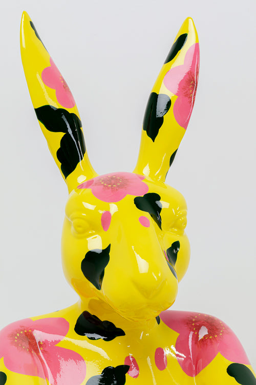 Kare - Deco Figurine Rabbit Gillie Yellow 80cm
