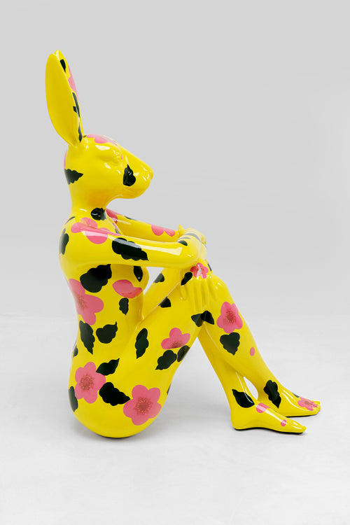 Kare - Deco Figurine Rabbit Gillie Yellow 80cm