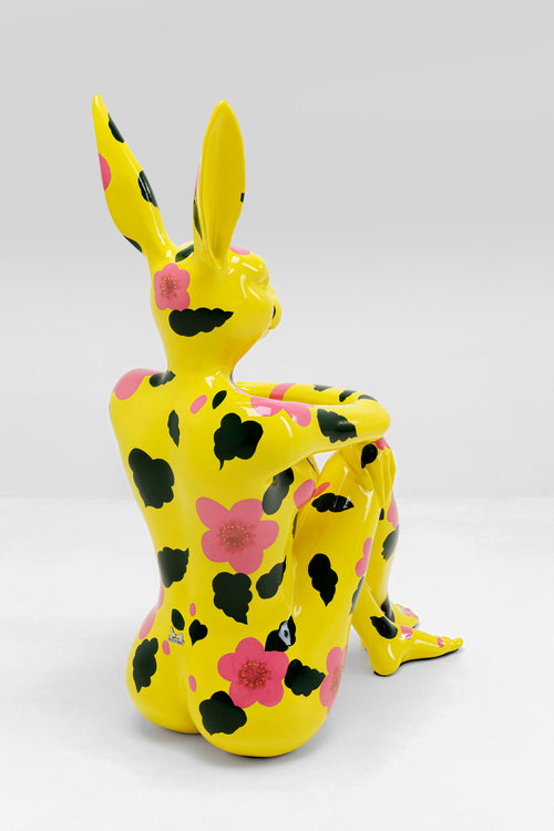 Kare - Deco Figurine Rabbit Gillie Yellow 80cm
