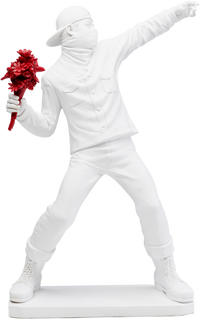 Kare - Deco Figurine Street Art Bouquet White 67cm