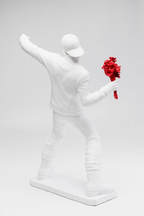 Kare - Deco Figurine Street Art Bouquet White 67cm