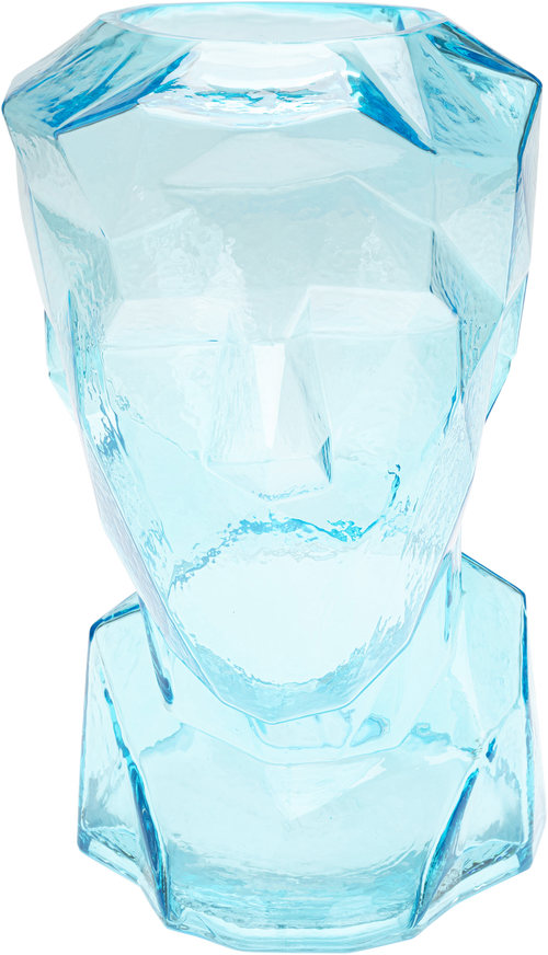 Kare - Vase Prisma Face Light Blue 30cm