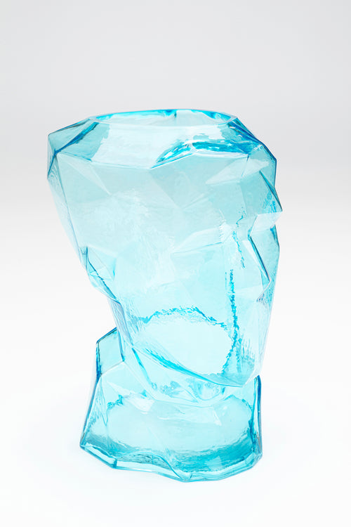 Kare - Vase Prisma Face Light Blue 30cm
