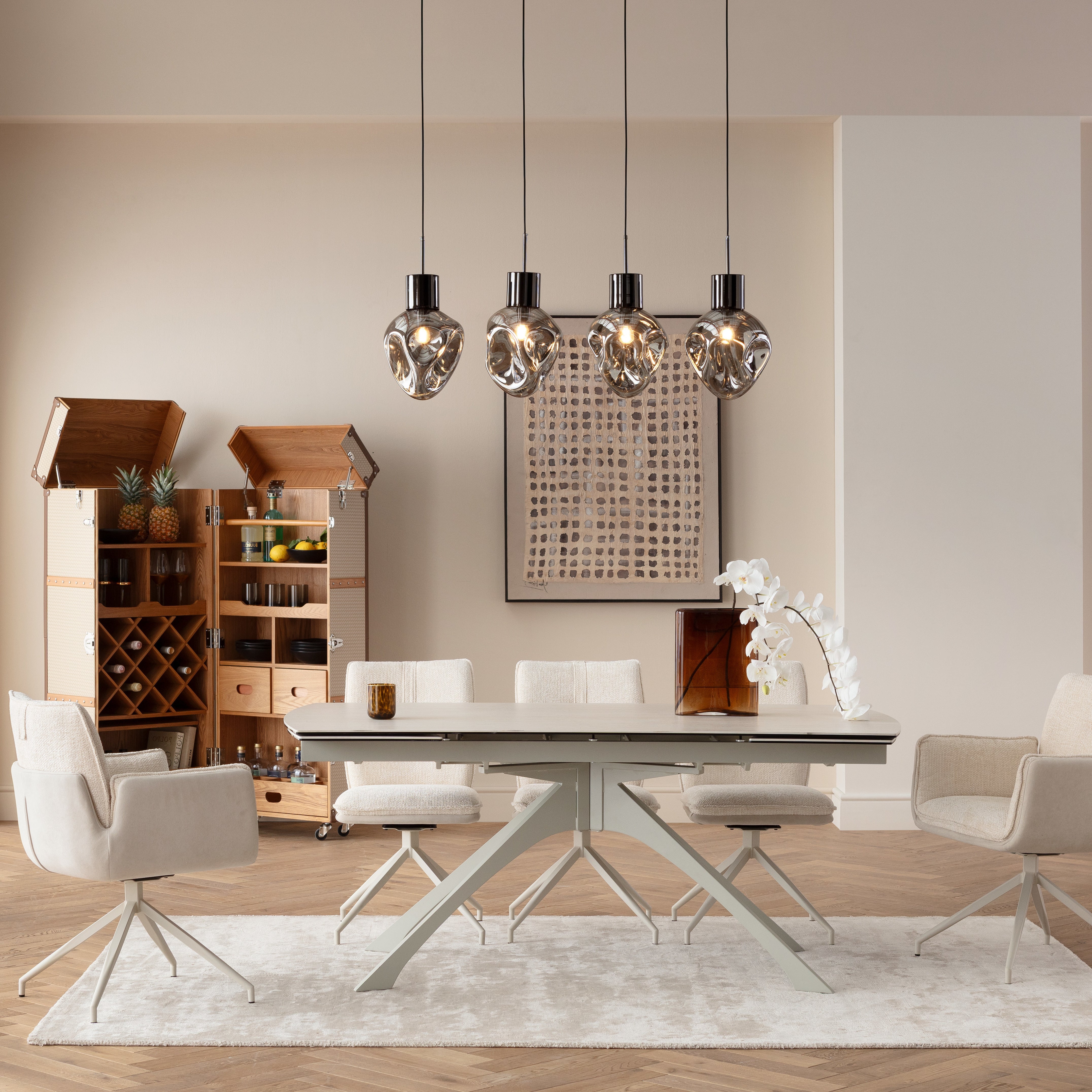 Kare - Bar Cabinet Venezia Cream