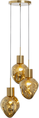 Kare - Pendant Lamp Supernova Amber Tre Ø45cm