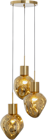 Kare - Pendant Lamp Supernova Amber Tre Ø45cm