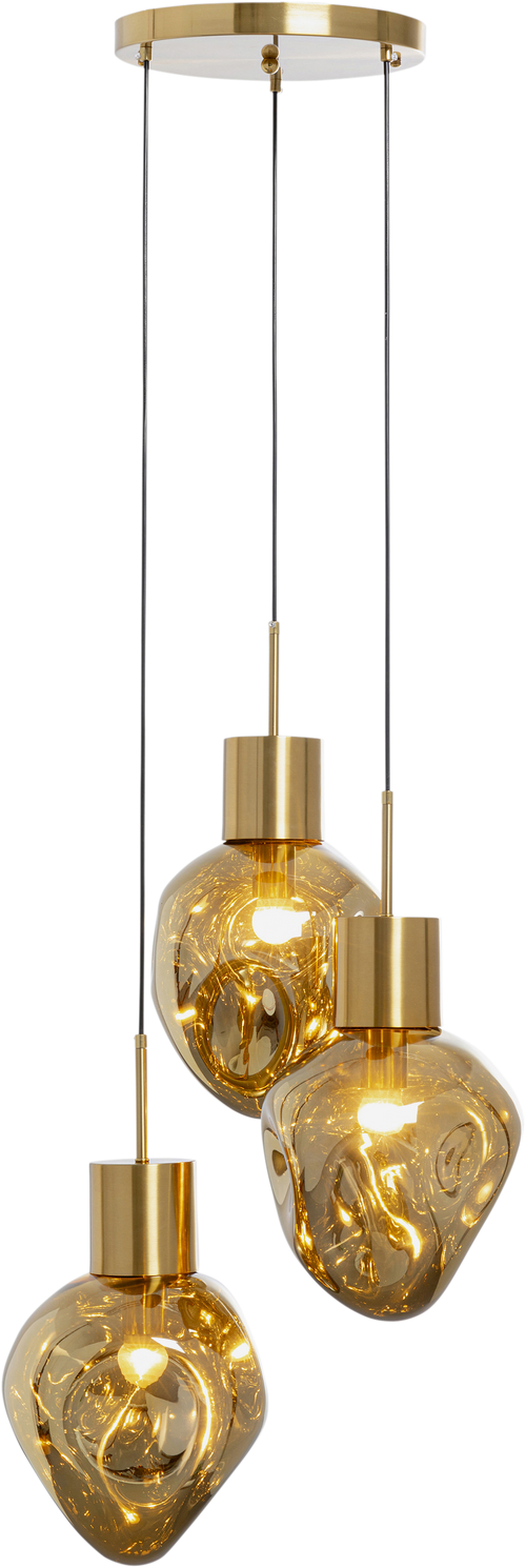 Kare - Pendant Lamp Supernova Amber Tre Ø45cm