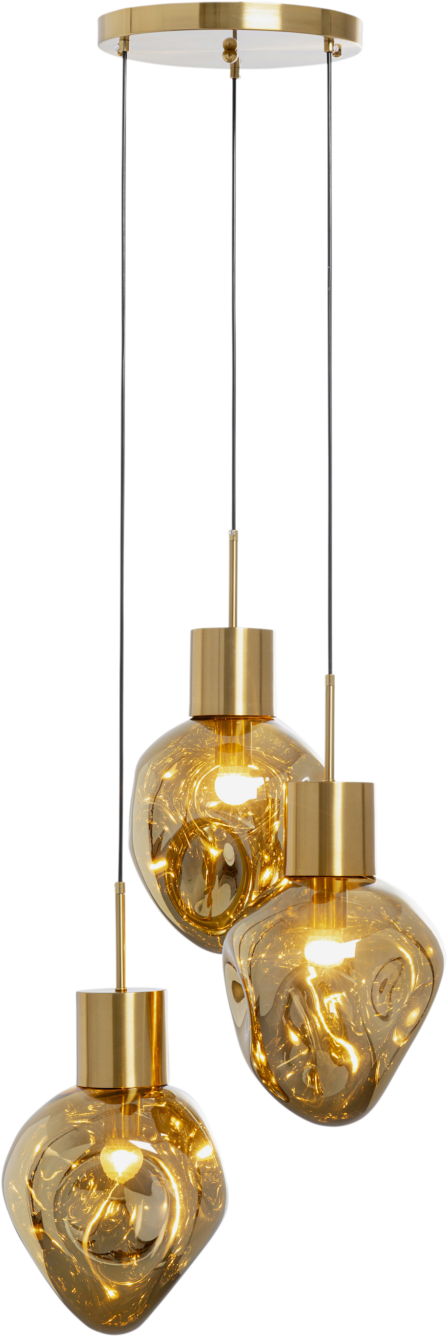 Kare - Pendant Lamp Supernova Amber Tre Ø45cm