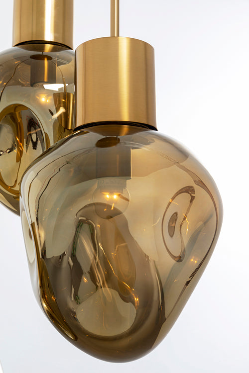 Kare - Pendant Lamp Supernova Amber Tre Ø45cm