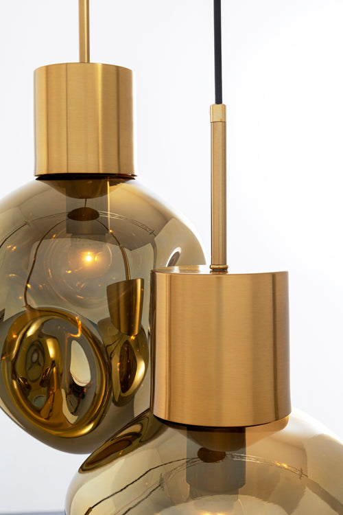 Kare - Pendant Lamp Supernova Amber Tre Ø45cm