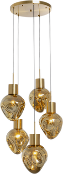 Kare - Pendant Lamp Supernova Amber Cinque Ø50cm