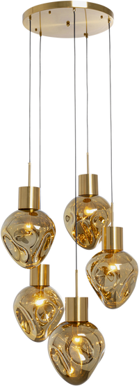 Kare - Pendant Lamp Supernova Amber Cinque Ø50cm