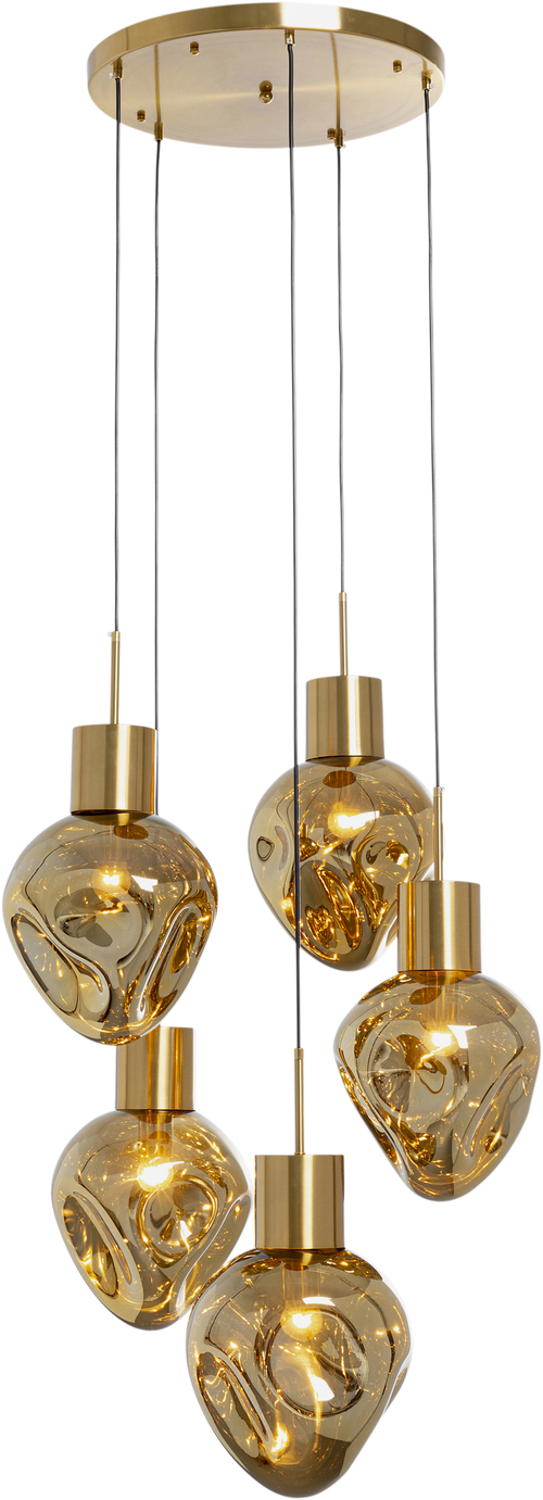 Kare - Pendant Lamp Supernova Amber Cinque Ø50cm