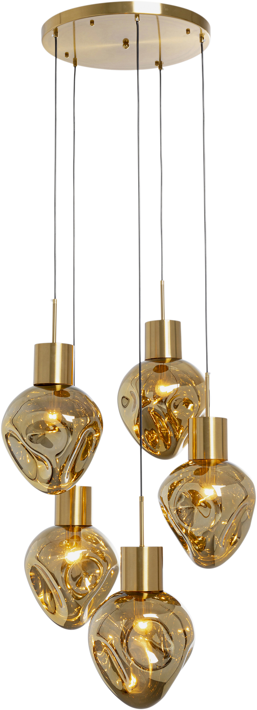 Kare - Pendant Lamp Supernova Amber Cinque Ø50cm