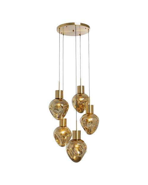 Kare - Pendant Lamp Supernova Amber Cinque Ø50cm