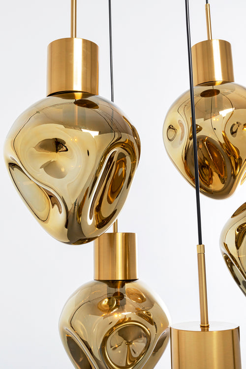 Kare - Pendant Lamp Supernova Amber Cinque Ø50cm