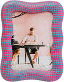 Kare - Picture Frame Wavy Pink 13x18cm