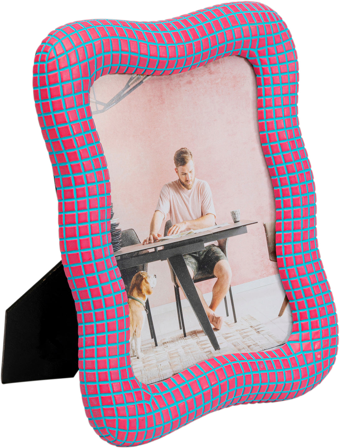 Kare - Picture Frame Wavy Pink 13x18cm