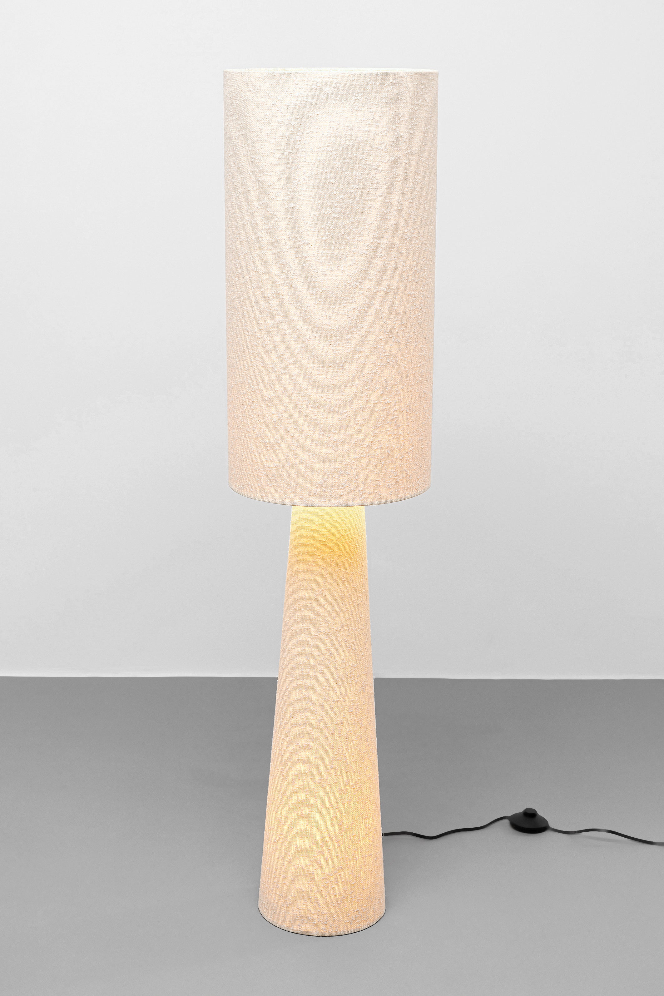Kare - Floor Lamp Marleen Beige Boucle 130cm