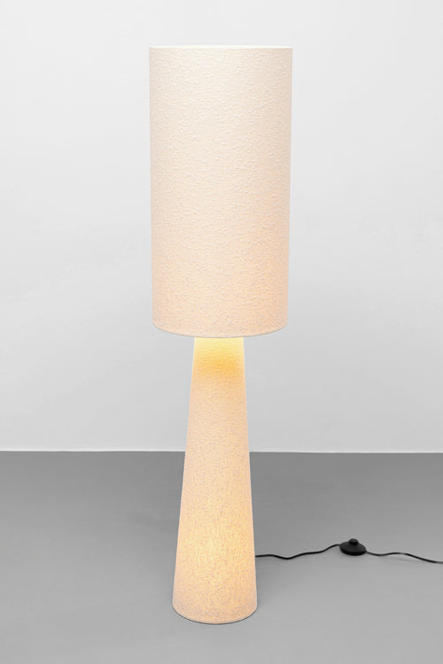 Kare - Floor Lamp Marleen Beige Boucle 130cm