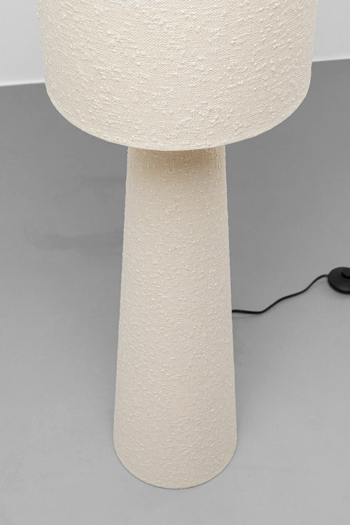 Kare - Floor Lamp Marleen Beige Boucle 130cm