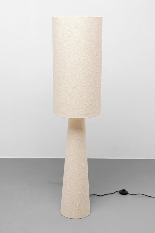 Kare - Floor Lamp Marleen Beige Boucle 130cm
