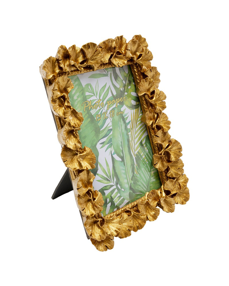 Kare - Picture Frame Ginkgo Leaf Gold 13x18cm