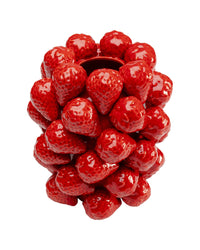 Kare - Vase Strawberries Red 24cm