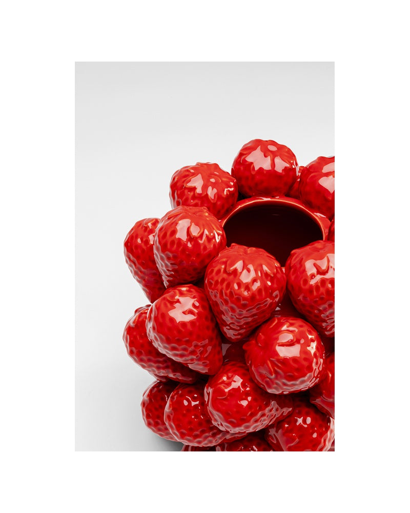 Kare - Vase Strawberries Red 24cm