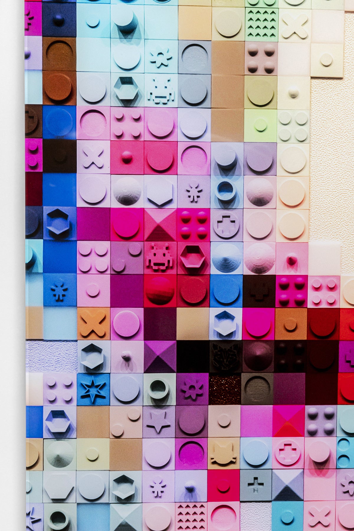 Kare - Glass Picture Pixel Face 120x80cm