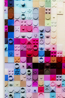 Kare - Glass Picture Pixel Face 120x80cm