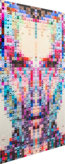 Kare - Glass Picture Pixel Face 120x80cm