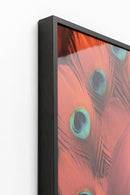 Kare - Framed Picture LED Fancy Red Lady 120x80cm
