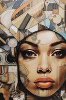 Kare - Glass Picture 3D Art Geo Women 120x120cm