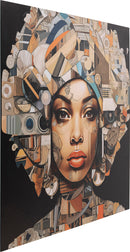 Kare - Glass Picture 3D Art Geo Women 120x120cm