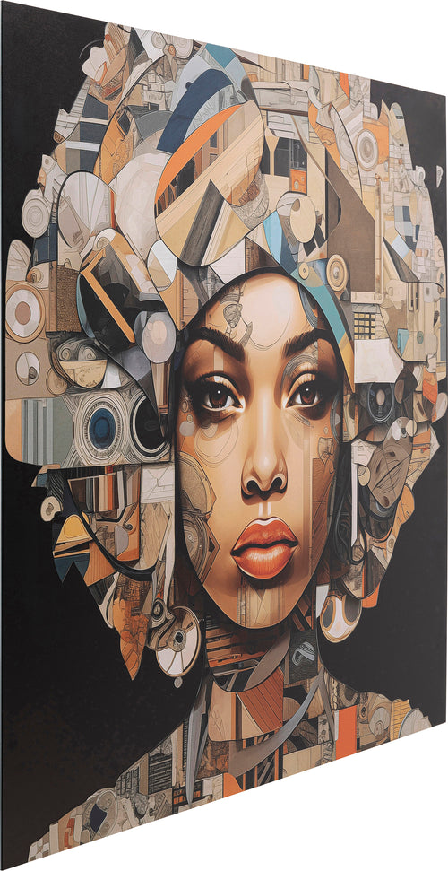 Kare - Glass Picture 3D Art Geo Women 120x120cm