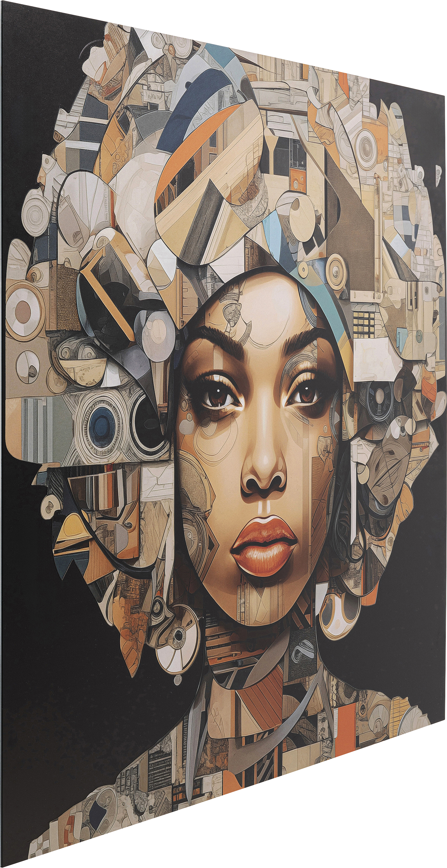 Kare - Glass Picture 3D Art Geo Women 120x120cm