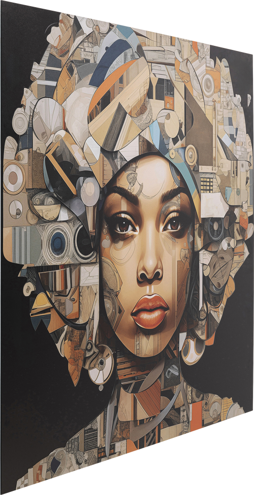 Kare - Glass Picture 3D Art Geo Women 120x120cm