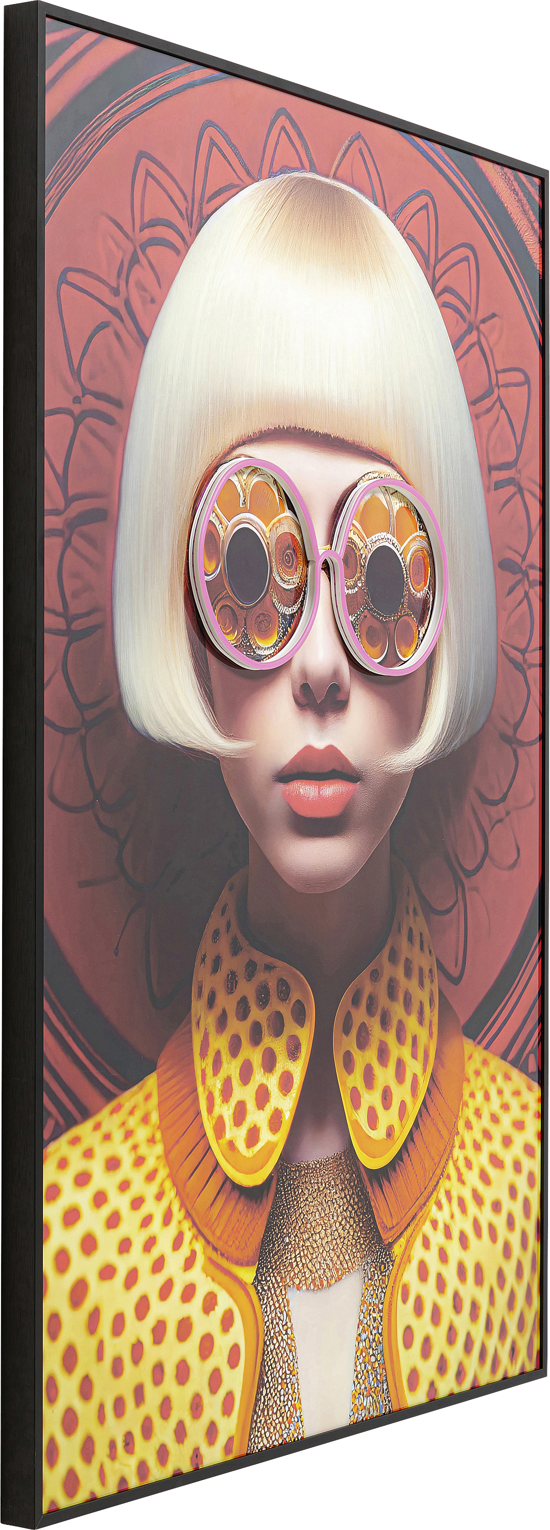 Kare - Framed Picture LED Fancy Blonde Lady 120x80cm
