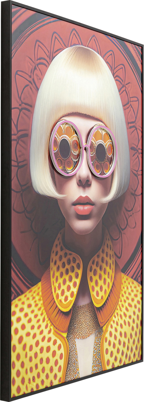 Kare - Framed Picture LED Fancy Blonde Lady 120x80cm