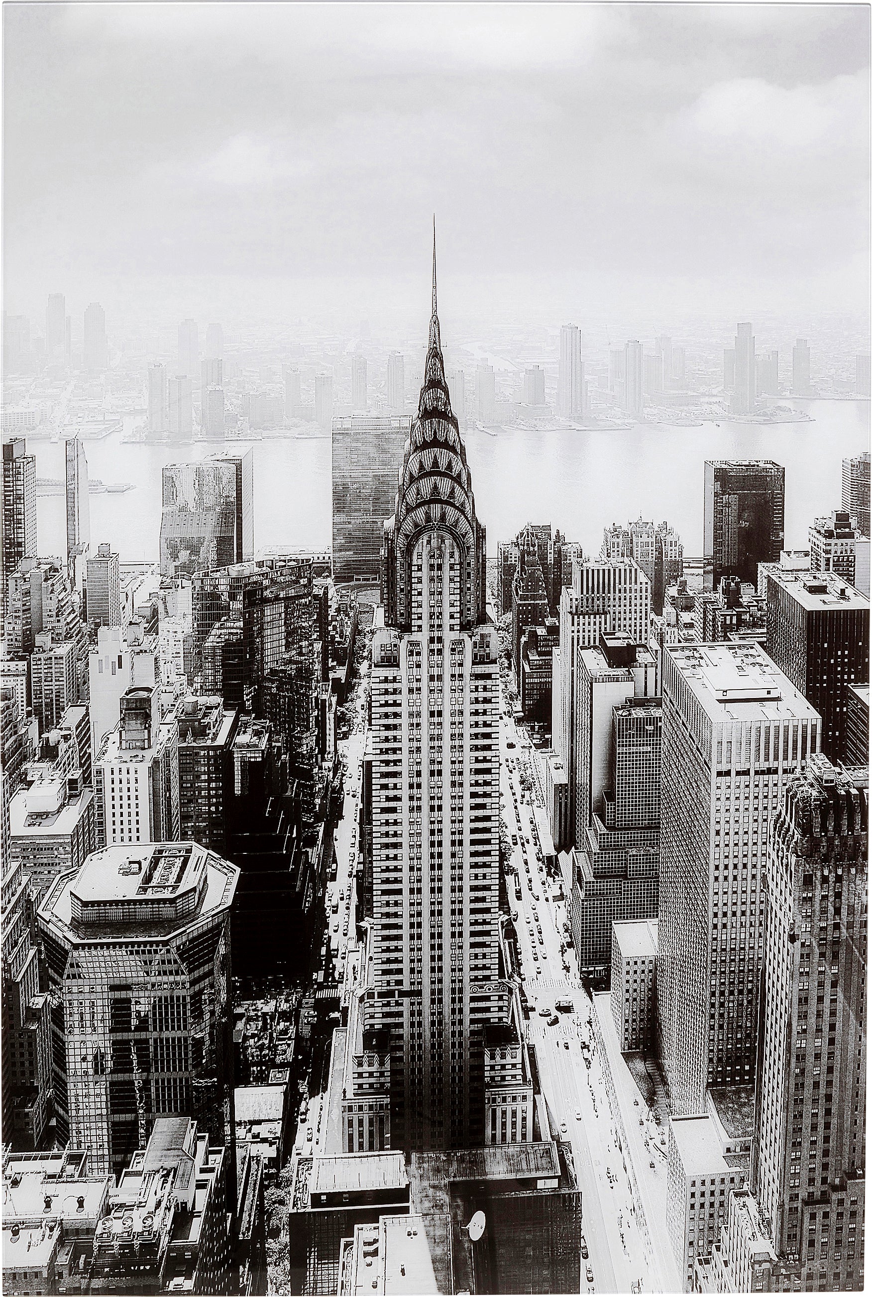 Kare - Glass Picture Manhattan View 120x80cm