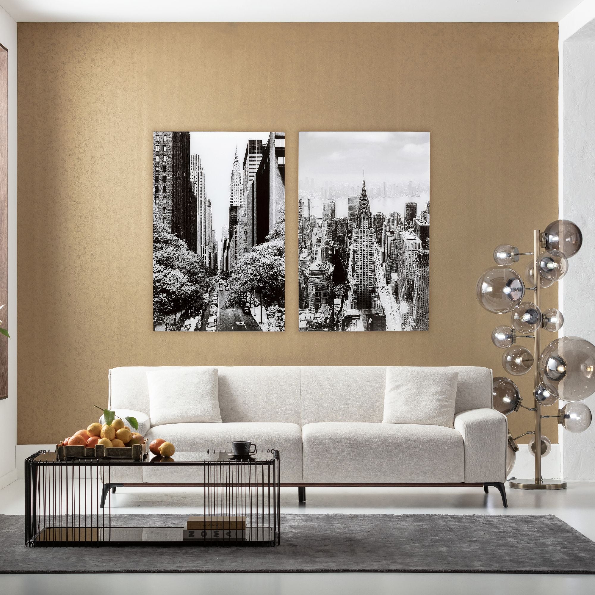 Kare - Glass Picture Manhattan View 120x80cm