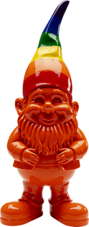 Kare - Deco Figurine Gnome Rainbow Orange 46cm