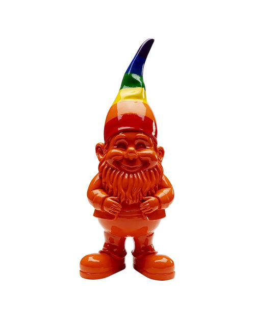 Kare - Deco Figurine Gnome Rainbow Orange 46cm