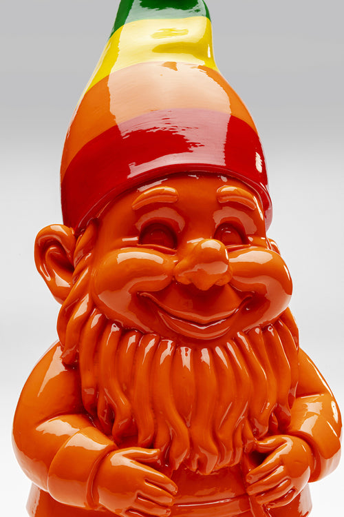 Kare - Deco Figurine Gnome Rainbow Orange 46cm