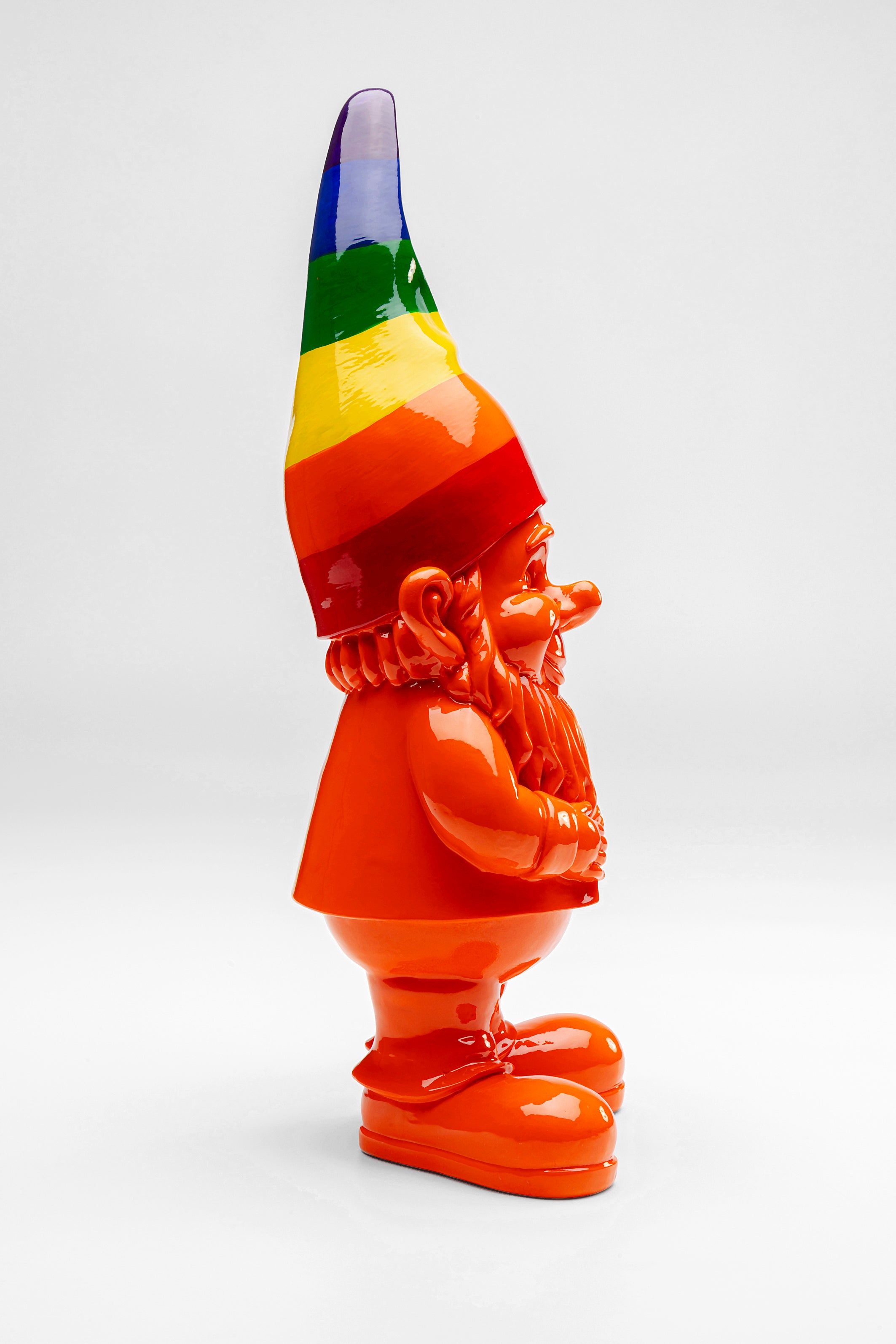 Kare - Deco Figurine Gnome Rainbow Orange 46cm