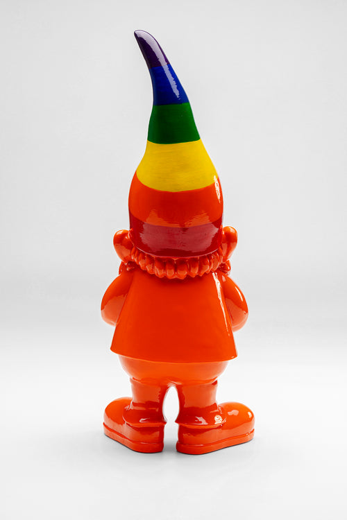 Kare - Deco Figurine Gnome Rainbow Orange 46cm