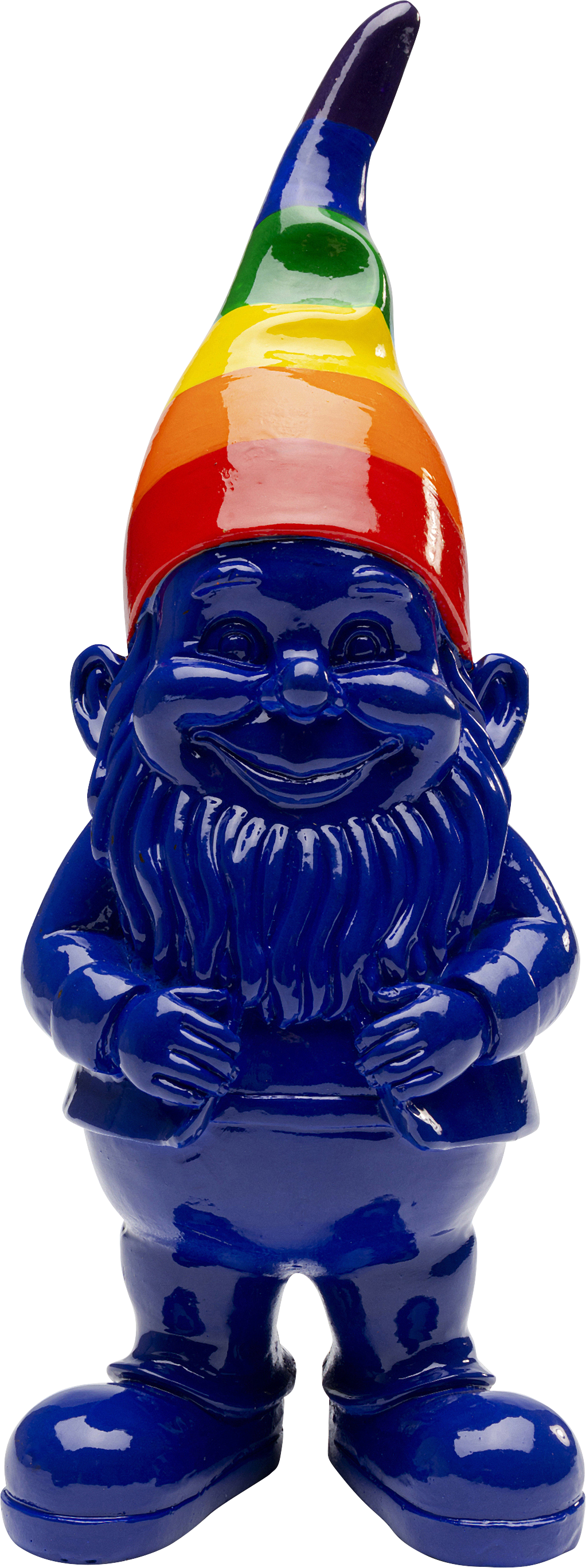 Kare - Deco Figurine Gnome Rainbow Blue 21cm