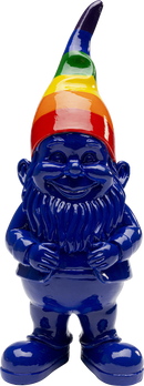 Kare - Deco Figurine Gnome Rainbow Blue 21cm