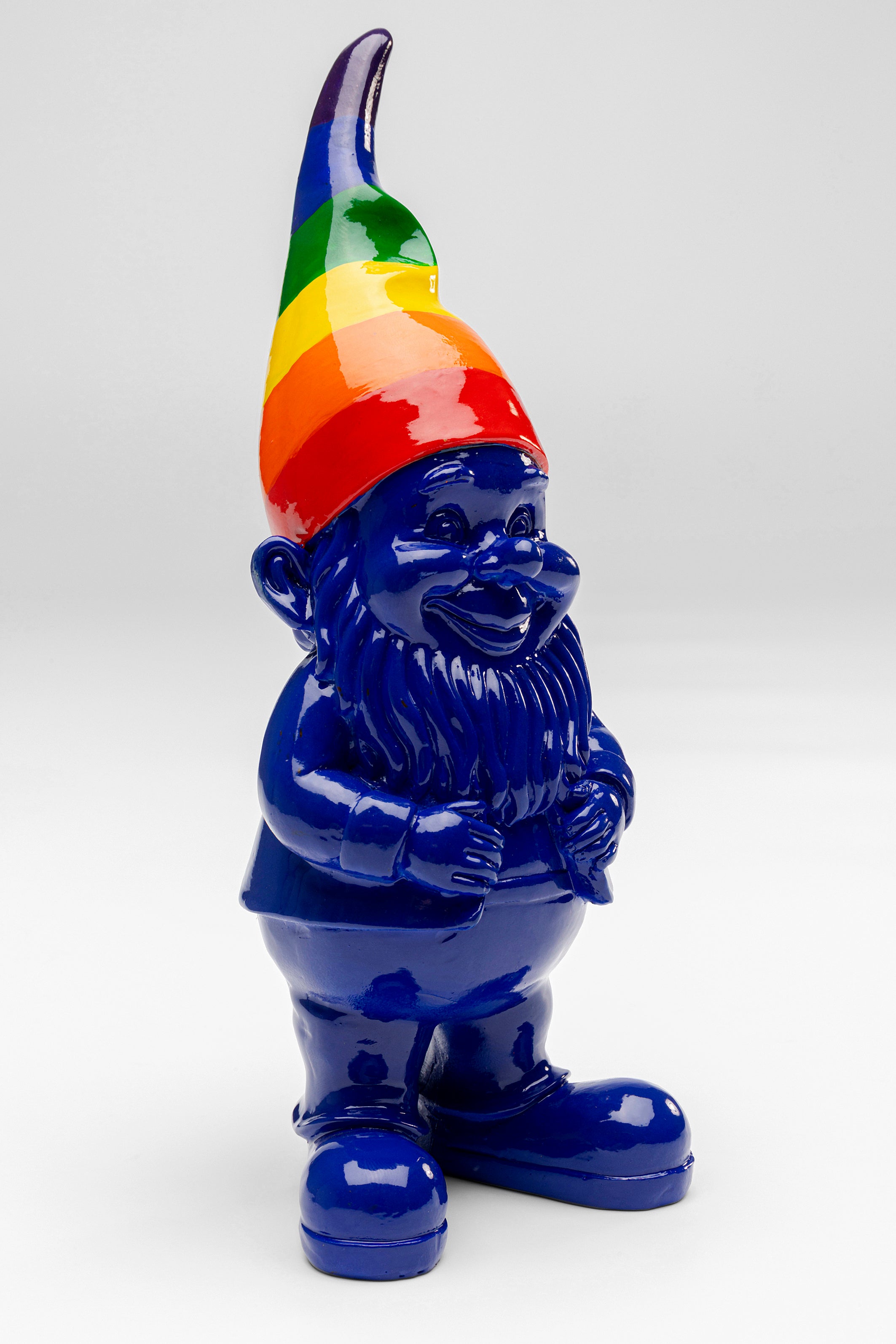 Kare - Deco Figurine Gnome Rainbow Blue 21cm